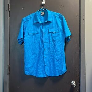 Blue SOUTHPOLE men's button up dress shirt size XL